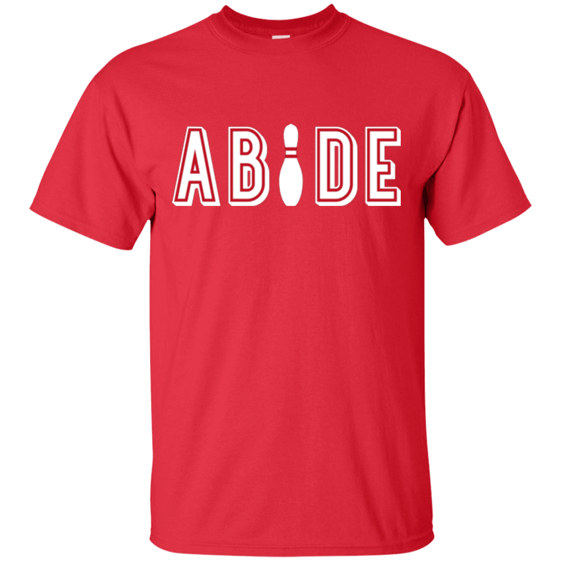 T-Shirts Red / Small Abide The Dude Big Lebowski T-Shirt