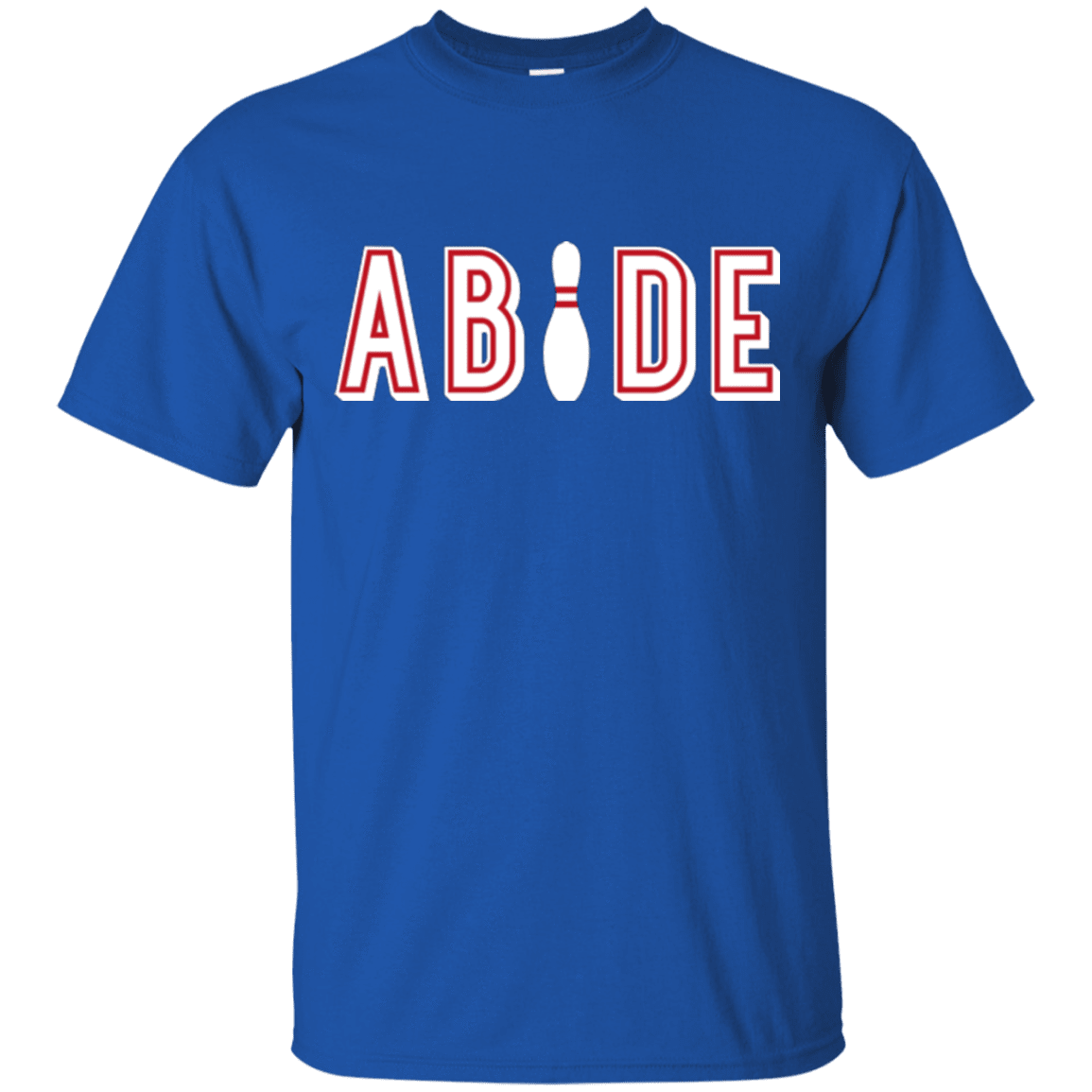 T-Shirts Royal / Small Abide The Dude Big Lebowski T-Shirt