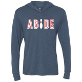 T-Shirts Indigo / X-Small Abide The Dude Big Lebowski Triblend Long Sleeve Hoodie Tee