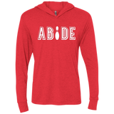 T-Shirts Vintage Red / X-Small Abide The Dude Big Lebowski Triblend Long Sleeve Hoodie Tee