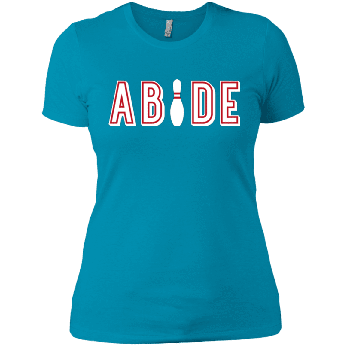 Abide The Dude Big Lebowski Women's Premium T-Shirt