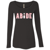 T-Shirts Vintage Black / Small Abide The Dude Big Lebowski Women's Triblend Long Sleeve Shirt