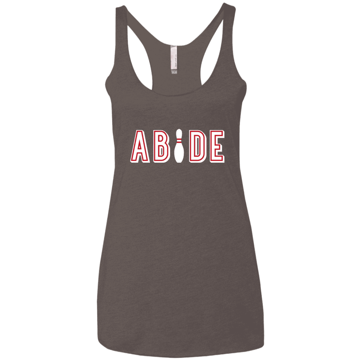 T-Shirts Macchiato / X-Small Abide The Dude Big Lebowski Women's Triblend Racerback Tank