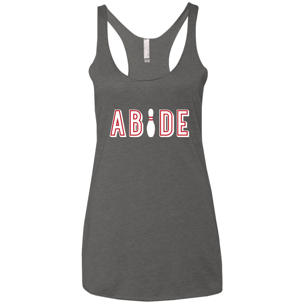 T-Shirts Premium Heather / X-Small Abide The Dude Big Lebowski Women's Triblend Racerback Tank