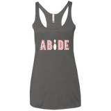 T-Shirts Premium Heather / X-Small Abide The Dude Big Lebowski Women's Triblend Racerback Tank