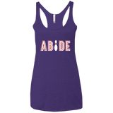 T-Shirts Purple Rush / X-Small Abide The Dude Big Lebowski Women's Triblend Racerback Tank