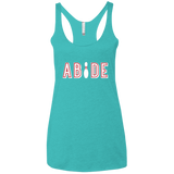 T-Shirts Tahiti Blue / X-Small Abide The Dude Big Lebowski Women's Triblend Racerback Tank