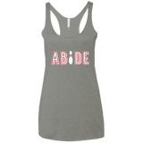 T-Shirts Venetian Grey / X-Small Abide The Dude Big Lebowski Women's Triblend Racerback Tank