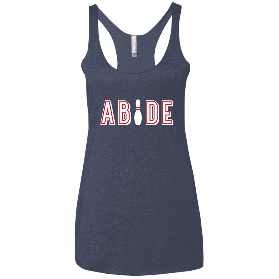 T-Shirts Vintage Navy / X-Small Abide The Dude Big Lebowski Women's Triblend Racerback Tank