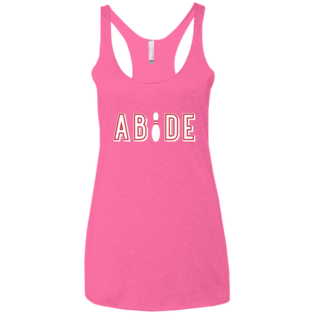 T-Shirts Vintage Pink / X-Small Abide The Dude Big Lebowski Women's Triblend Racerback Tank