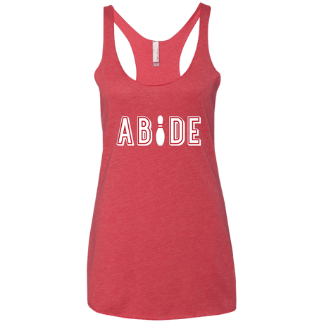 T-Shirts Vintage Red / X-Small Abide The Dude Big Lebowski Women's Triblend Racerback Tank