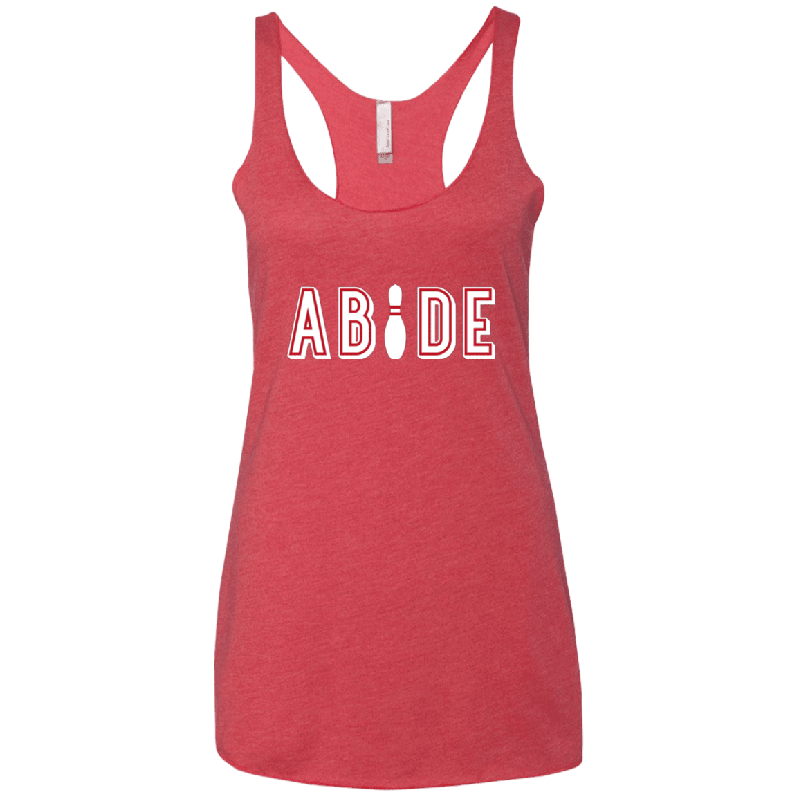 T-Shirts Vintage Red / X-Small Abide The Dude Big Lebowski Women's Triblend Racerback Tank