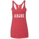 T-Shirts Vintage Red / X-Small Abide The Dude Big Lebowski Women's Triblend Racerback Tank