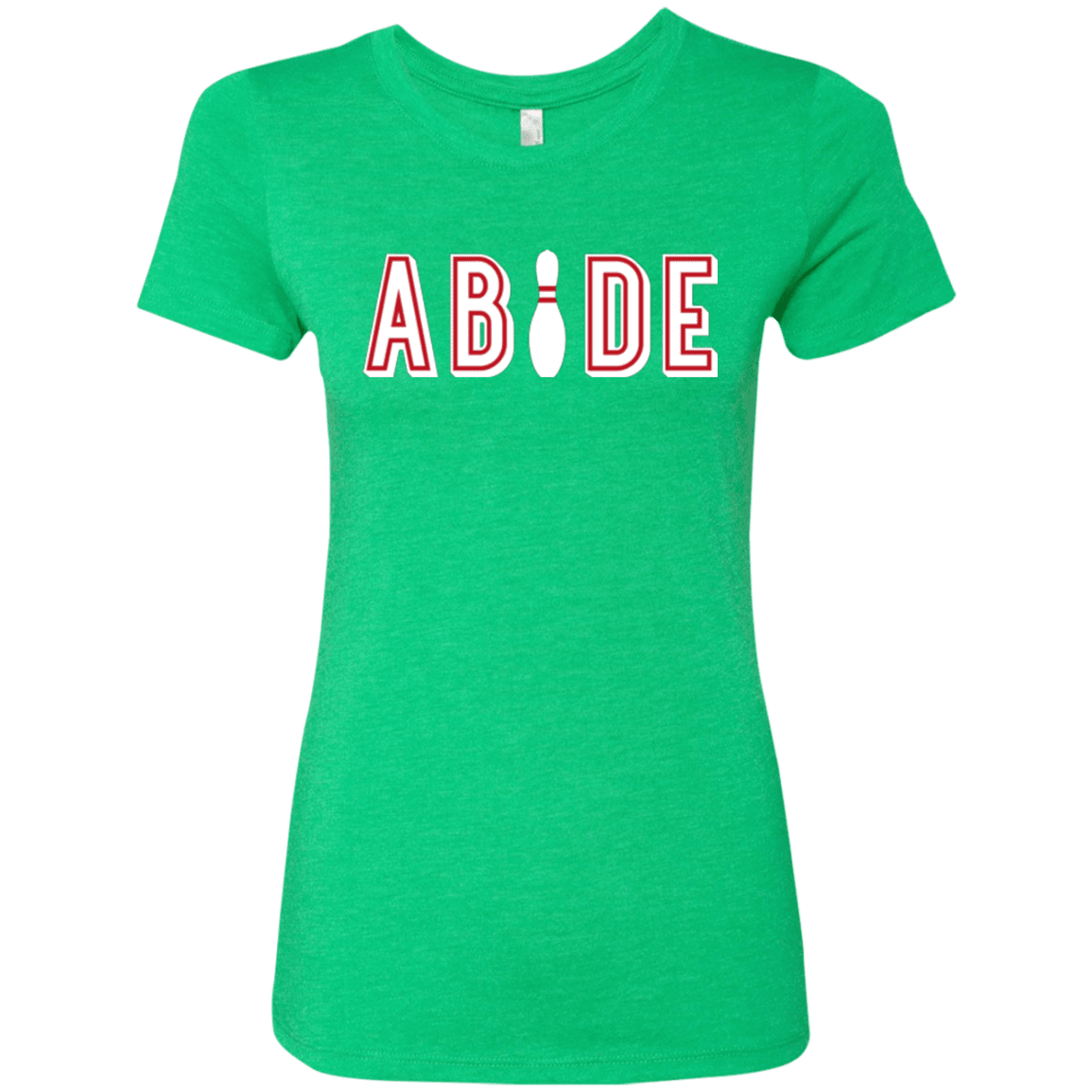 T-Shirts Envy / Small Abide The Dude Big Lebowski Women's Triblend T-Shirt