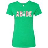 T-Shirts Envy / Small Abide The Dude Big Lebowski Women's Triblend T-Shirt