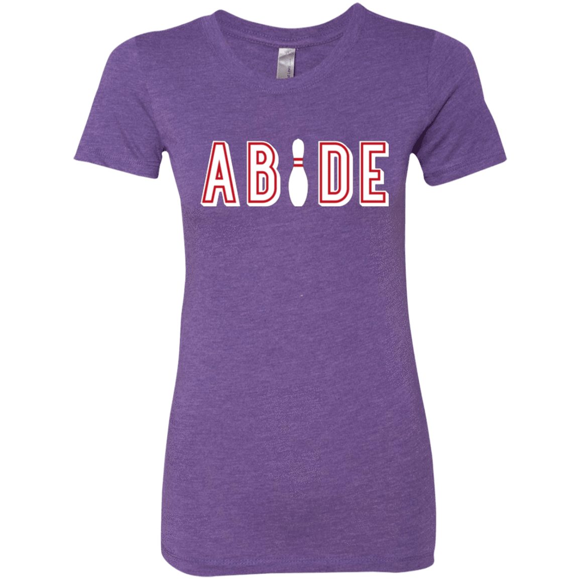 T-Shirts Purple Rush / Small Abide The Dude Big Lebowski Women's Triblend T-Shirt