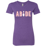 T-Shirts Purple Rush / Small Abide The Dude Big Lebowski Women's Triblend T-Shirt