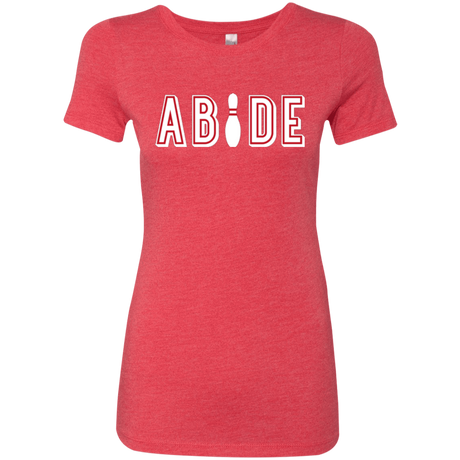 T-Shirts Vintage Red / Small Abide The Dude Big Lebowski Women's Triblend T-Shirt