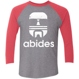 T-Shirts Premium Heather/ Vintage Red / X-Small Abides Men's Triblend 3/4 Sleeve