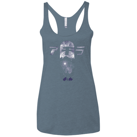 T-Shirts Indigo / X-Small About to Explode Women's Triblend Racerback Tank