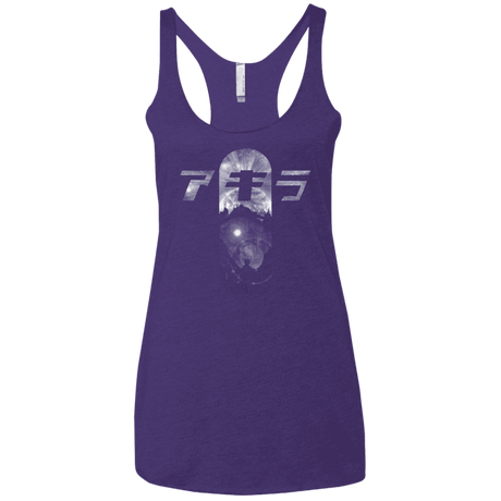 T-Shirts Purple / X-Small About to Explode Women's Triblend Racerback Tank