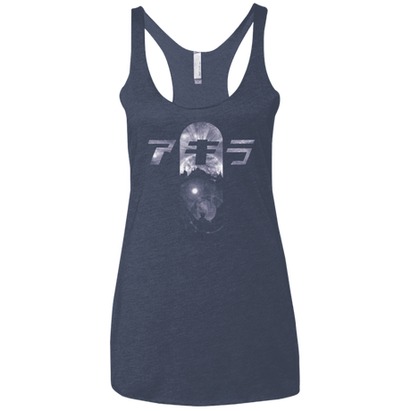 T-Shirts Vintage Navy / X-Small About to Explode Women's Triblend Racerback Tank