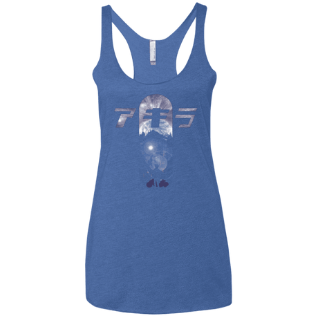 T-Shirts Vintage Royal / X-Small About to Explode Women's Triblend Racerback Tank