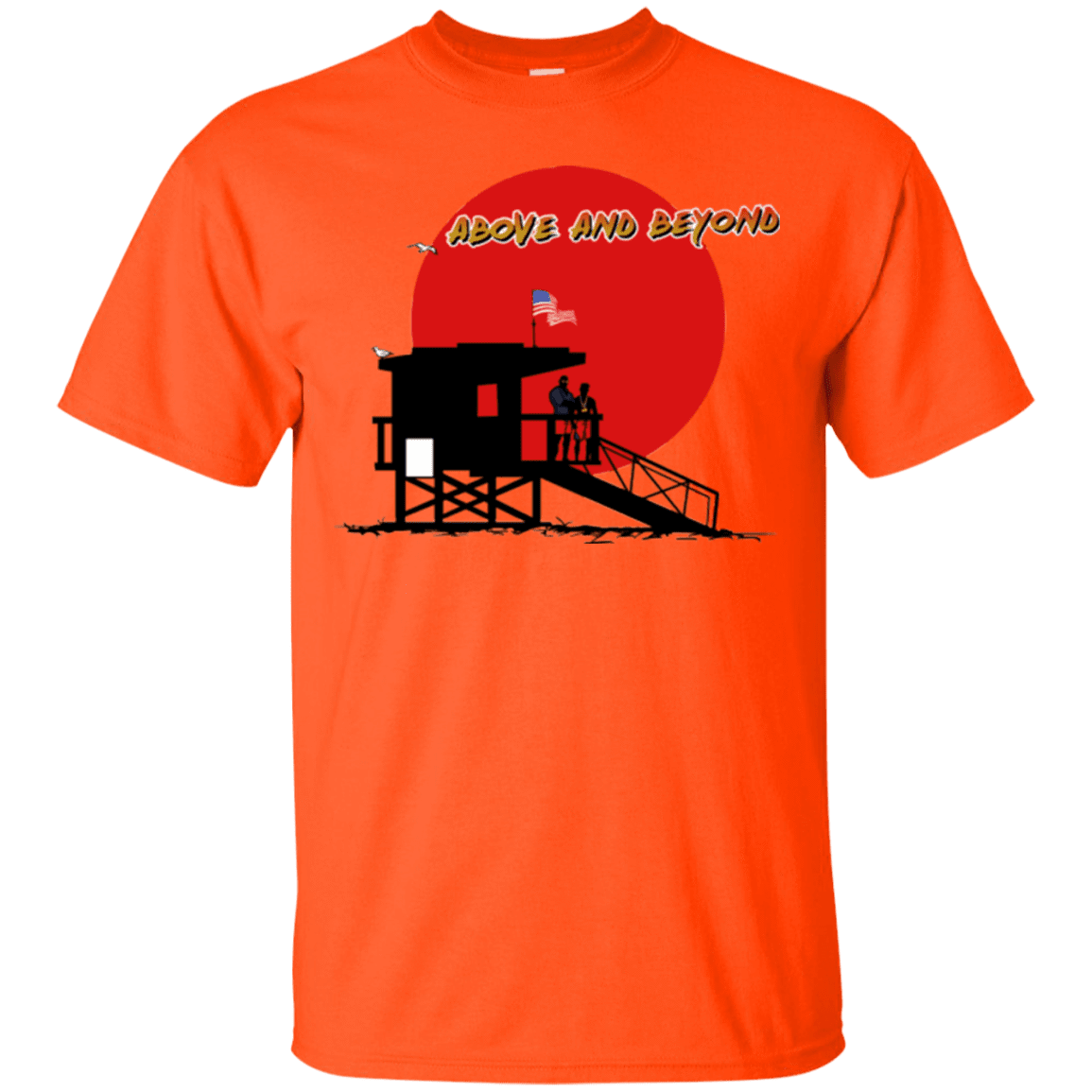 T-Shirts Orange / Small Above And Beyond T-Shirt