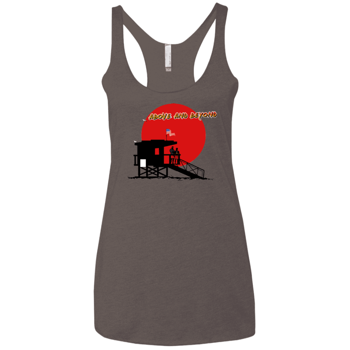 T-Shirts Macchiato / X-Small Above And Beyond Women's Triblend Racerback Tank