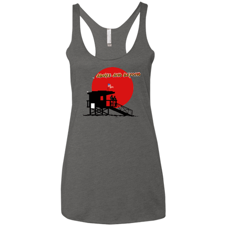T-Shirts Premium Heather / X-Small Above And Beyond Women's Triblend Racerback Tank