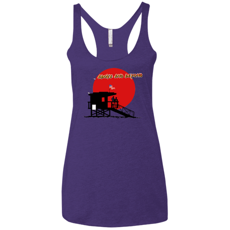 T-Shirts Purple Rush / X-Small Above And Beyond Women's Triblend Racerback Tank