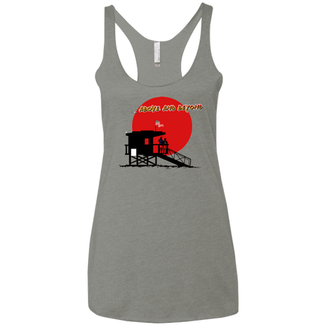 T-Shirts Venetian Grey / X-Small Above And Beyond Women's Triblend Racerback Tank