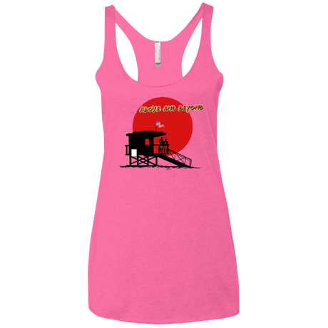 T-Shirts Vintage Pink / X-Small Above And Beyond Women's Triblend Racerback Tank