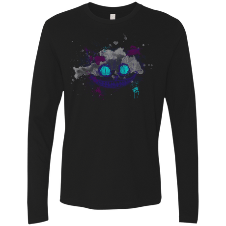 T-Shirts Black / Small Abstract Cheshire Men's Premium Long Sleeve