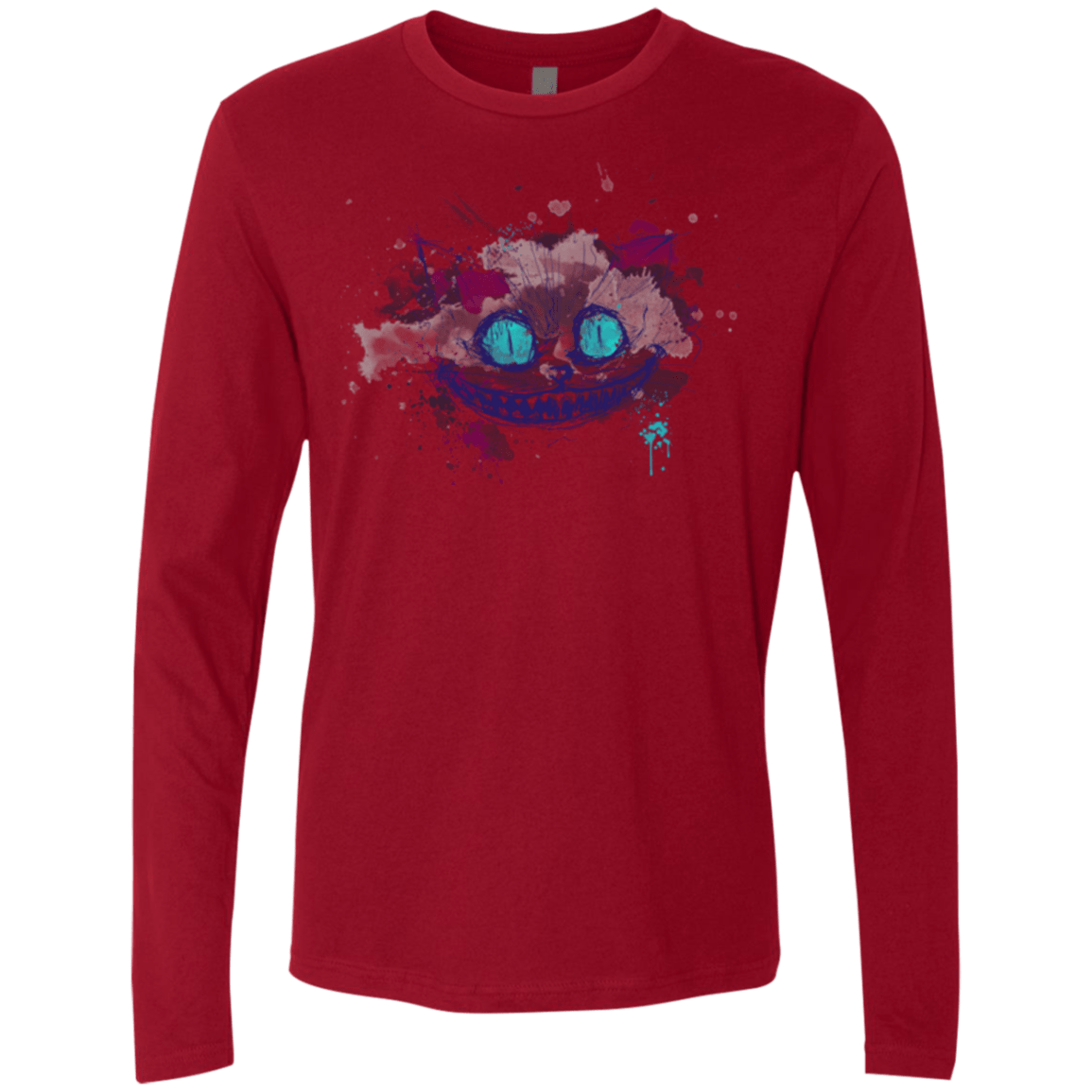 T-Shirts Cardinal / Small Abstract Cheshire Men's Premium Long Sleeve