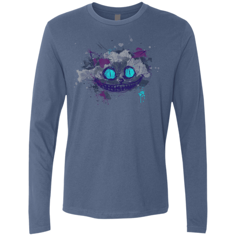 T-Shirts Indigo / Small Abstract Cheshire Men's Premium Long Sleeve