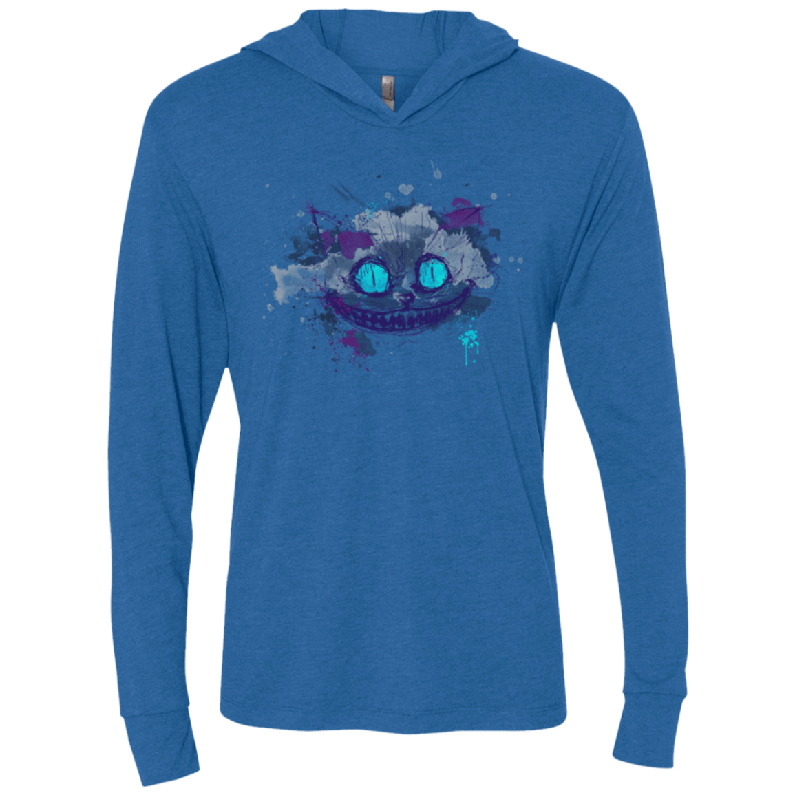 T-Shirts Vintage Royal / X-Small Abstract Cheshire Triblend Long Sleeve Hoodie Tee