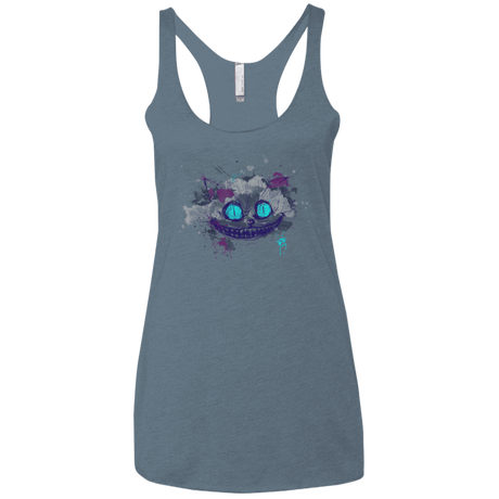 T-Shirts Indigo / X-Small Abstract Cheshire Women's Triblend Racerback Tank