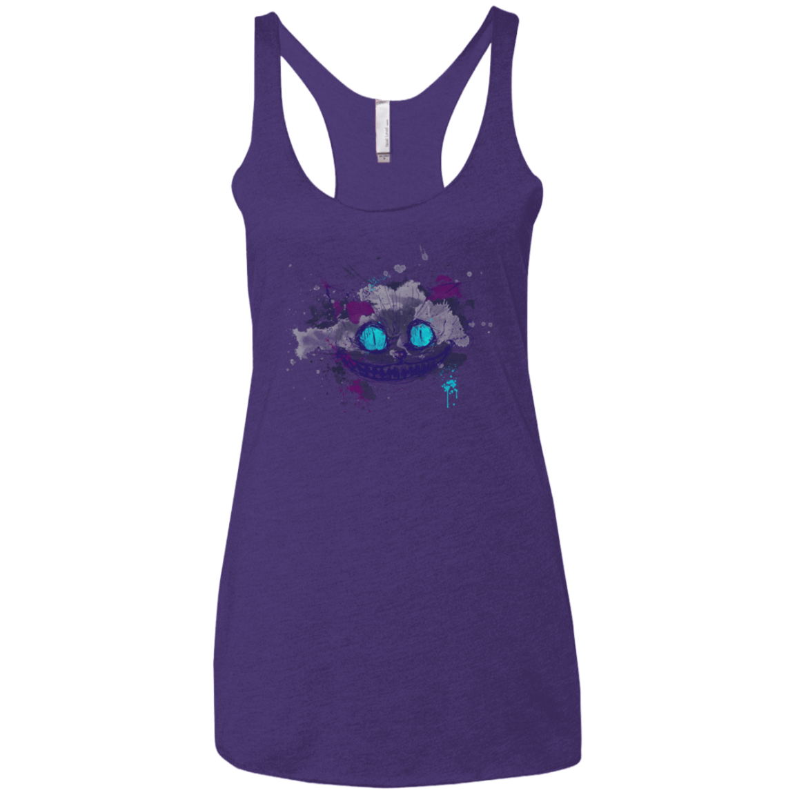 T-Shirts Purple / X-Small Abstract Cheshire Women's Triblend Racerback Tank