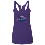 T-Shirts Purple / X-Small Abstract Cheshire Women's Triblend Racerback Tank