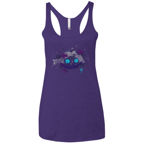 T-Shirts Purple / X-Small Abstract Cheshire Women's Triblend Racerback Tank