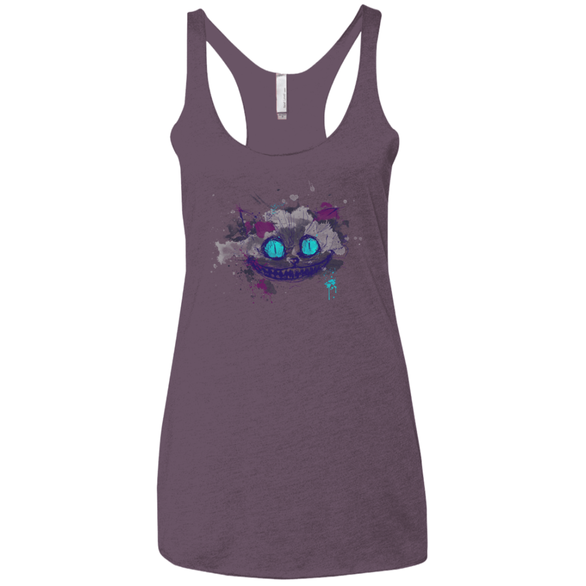 T-Shirts Vintage Purple / X-Small Abstract Cheshire Women's Triblend Racerback Tank
