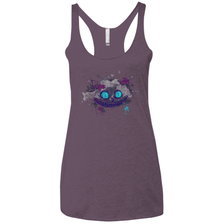 T-Shirts Vintage Purple / X-Small Abstract Cheshire Women's Triblend Racerback Tank