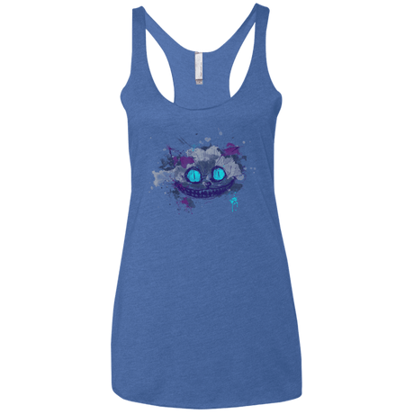 T-Shirts Vintage Royal / X-Small Abstract Cheshire Women's Triblend Racerback Tank