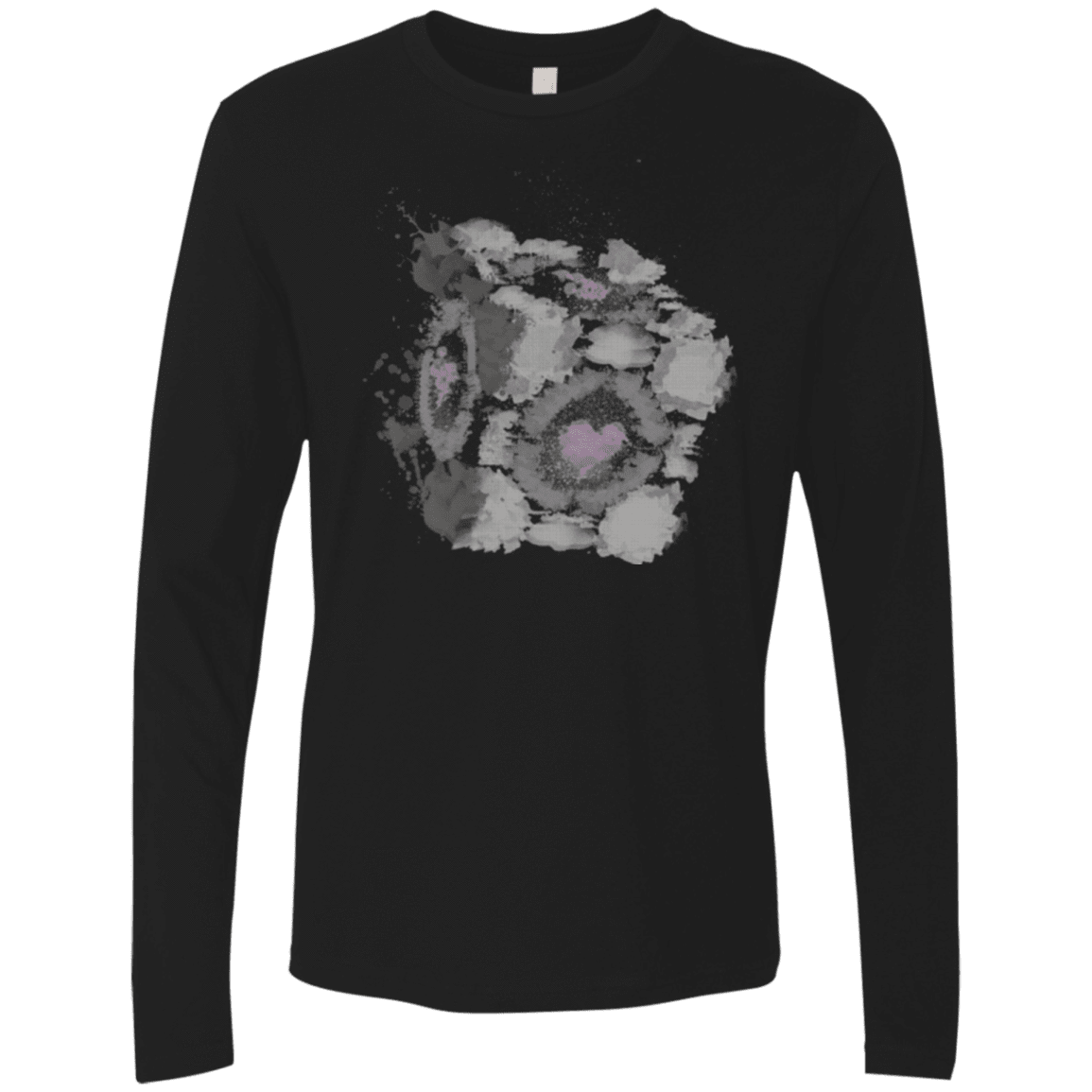 T-Shirts Black / Small Abstract Cube Men's Premium Long Sleeve