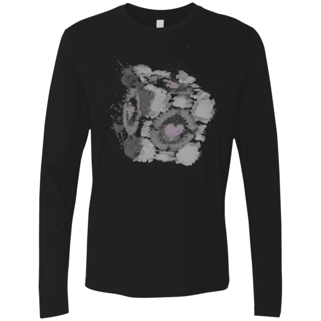 T-Shirts Black / Small Abstract Cube Men's Premium Long Sleeve