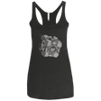 T-Shirts Vintage Black / X-Small Abstract Cube Women's Triblend Racerback Tank