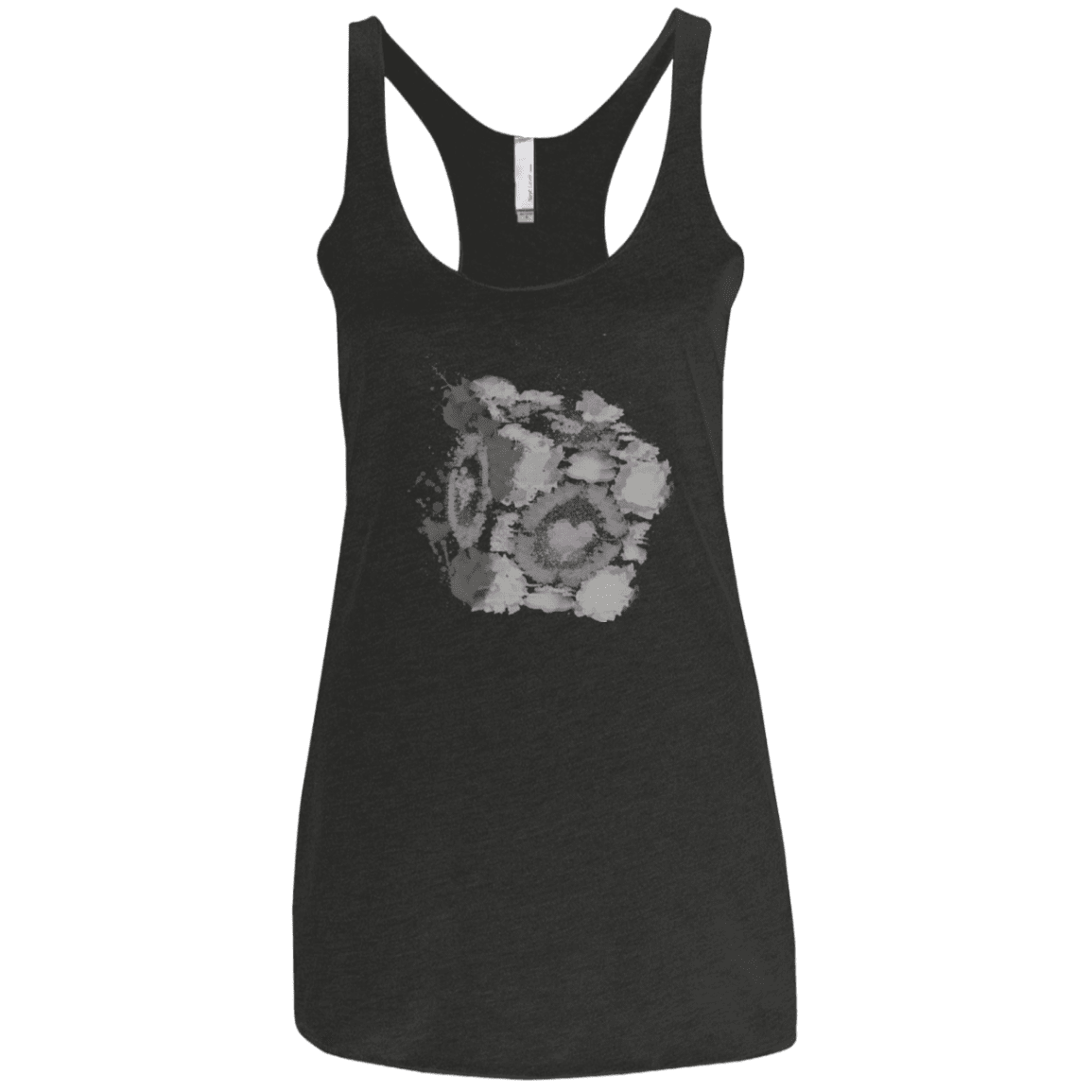 T-Shirts Vintage Black / X-Small Abstract Cube Women's Triblend Racerback Tank