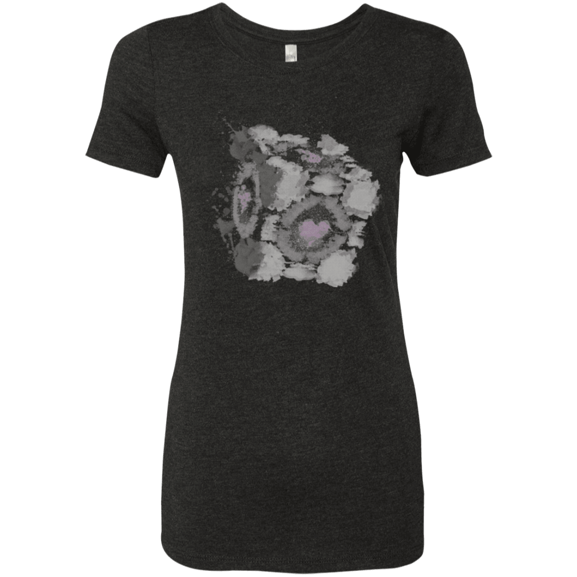 T-Shirts Vintage Black / Small Abstract Cube Women's Triblend T-Shirt