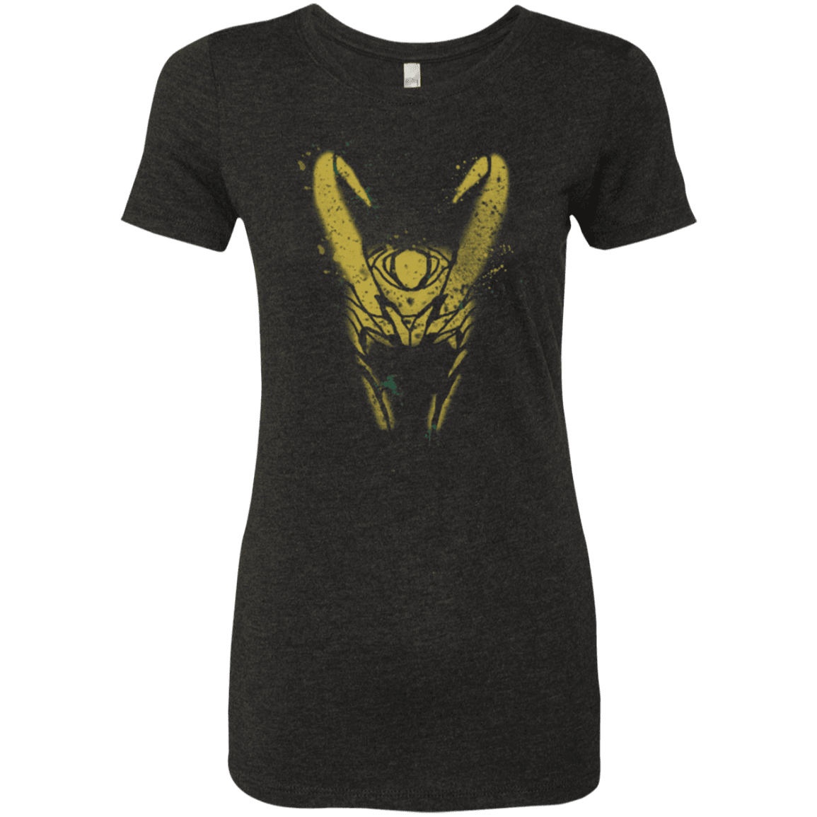 T-Shirts Vintage Black / Small Abstract Helmet God Women's Triblend T-Shirt